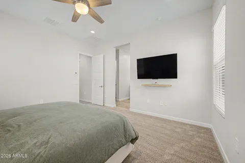 a view of a livingroom with a flat screen tv