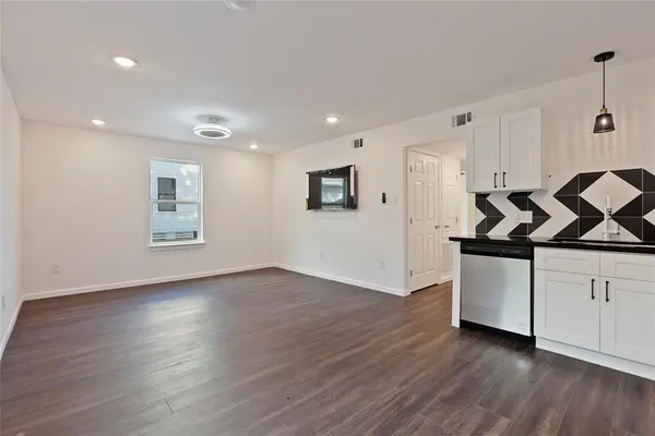 a view of an empty room