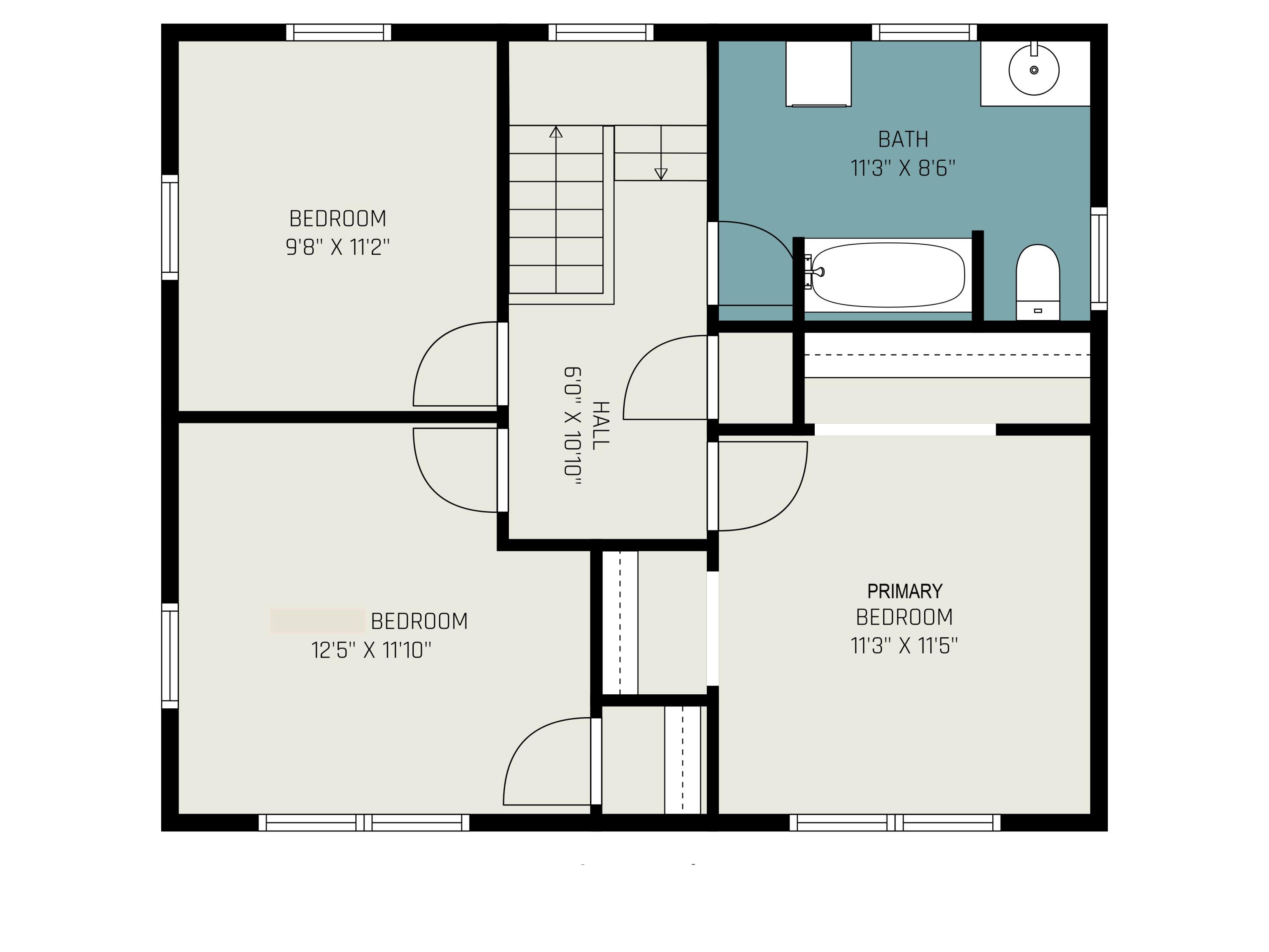 123 Teft Road Spring Arbor, MI 49283 - Photo 23 of 24 Upper Level Floor Plan.