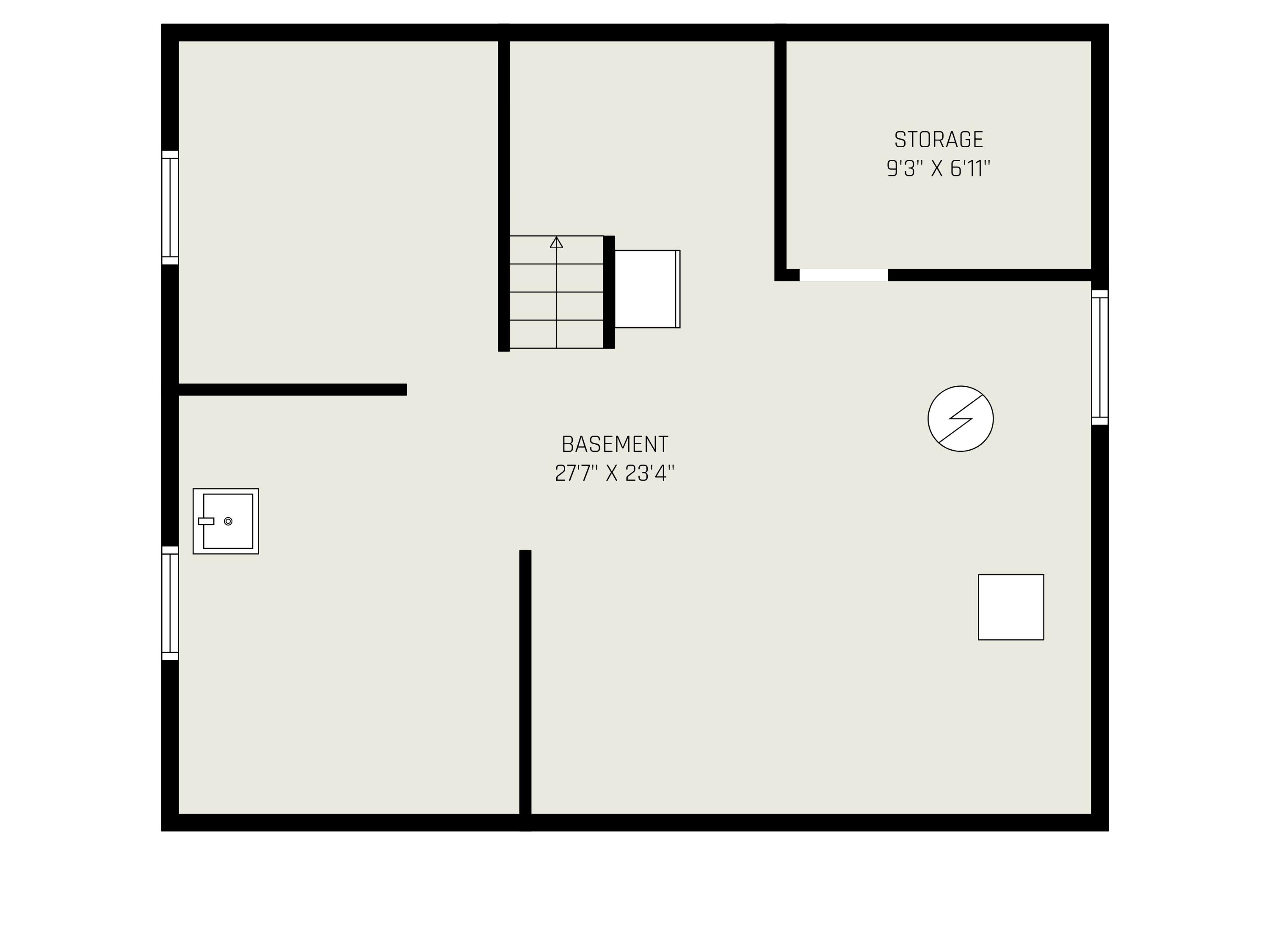 123 Teft Road Spring Arbor, MI 49283 - Photo 24 of 24 Basement Floor Plan