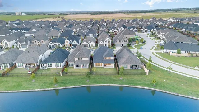 a view of an ocean with a city