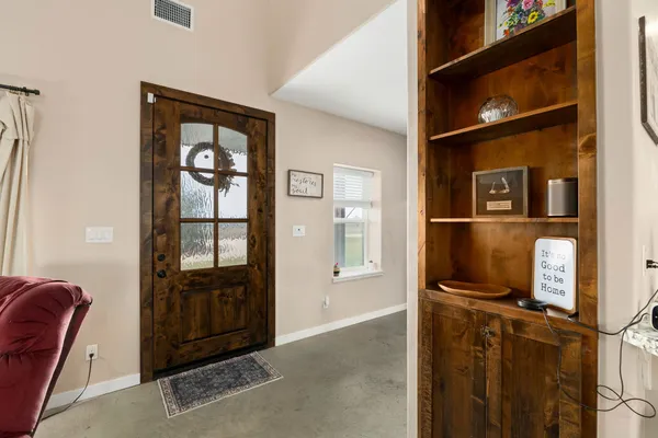 a view of front door