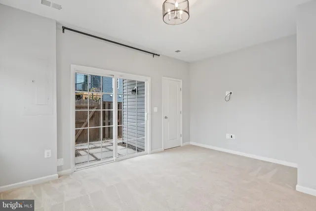 a view of an empty room