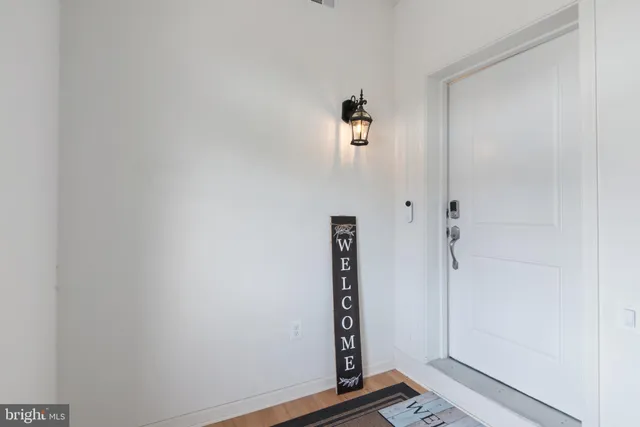 a view of an front door