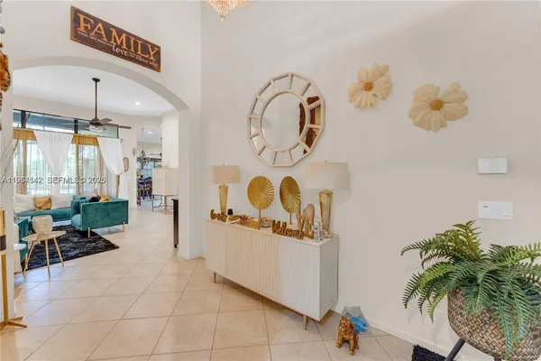 a view of a entryway door of the living room