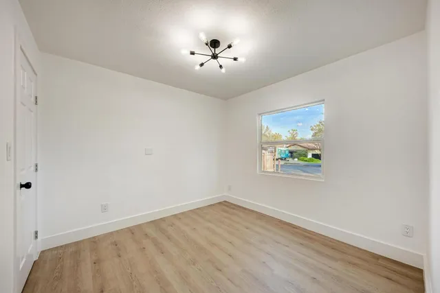wooden floor in an empty room