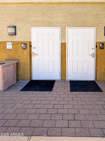 a view of front door