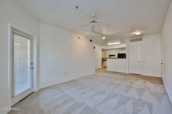 a view of an empty room