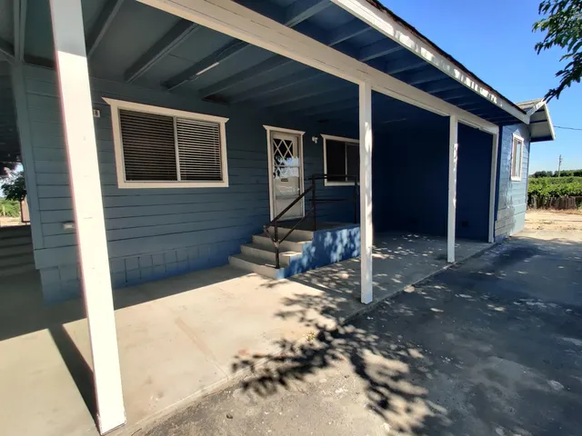 a front view of a house with entryway