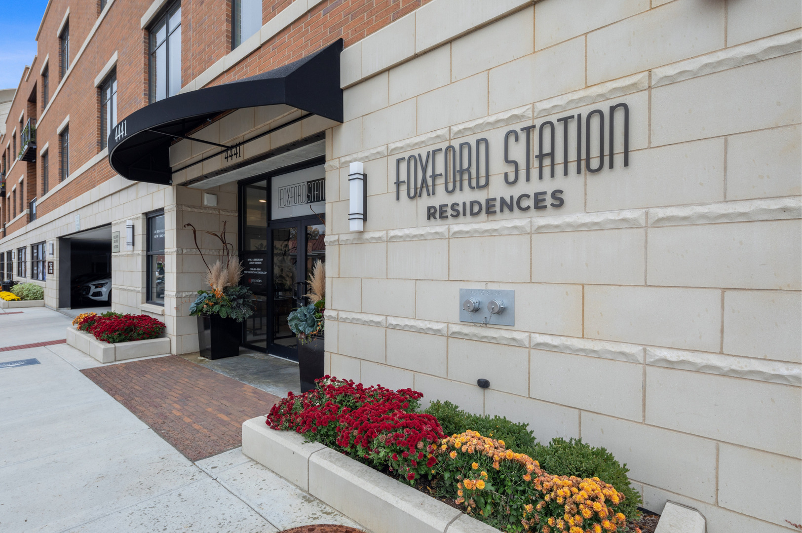 a front view of a house