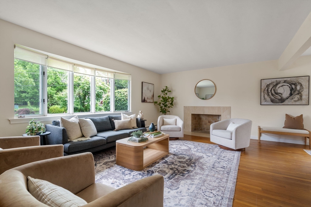 61 Sevland Road Newton, MA 02459 - Photo 3 of 27 a living room with furniture and a large window