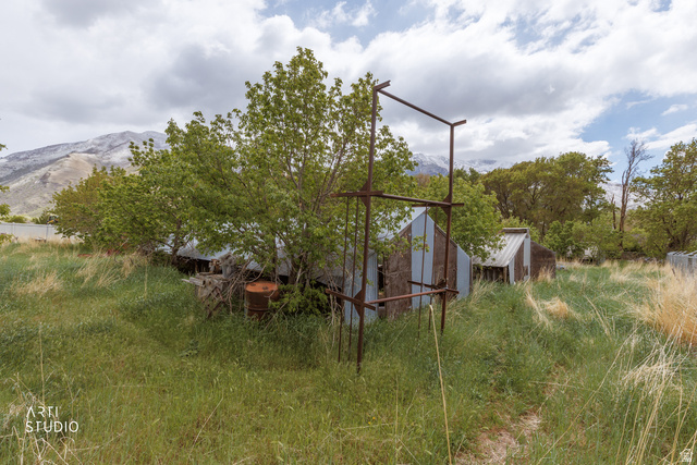 2672 East Canyon Road Springville, UT 84663 - Photo 26 of 33 View of side of property featuring an outdoor structure and a mountain view