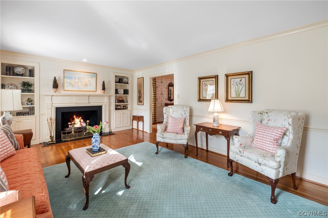 6161 River Road, Unit 1 Richmond, VA 23226 - Photo 6 of 32 a living room with furniture and a fireplace