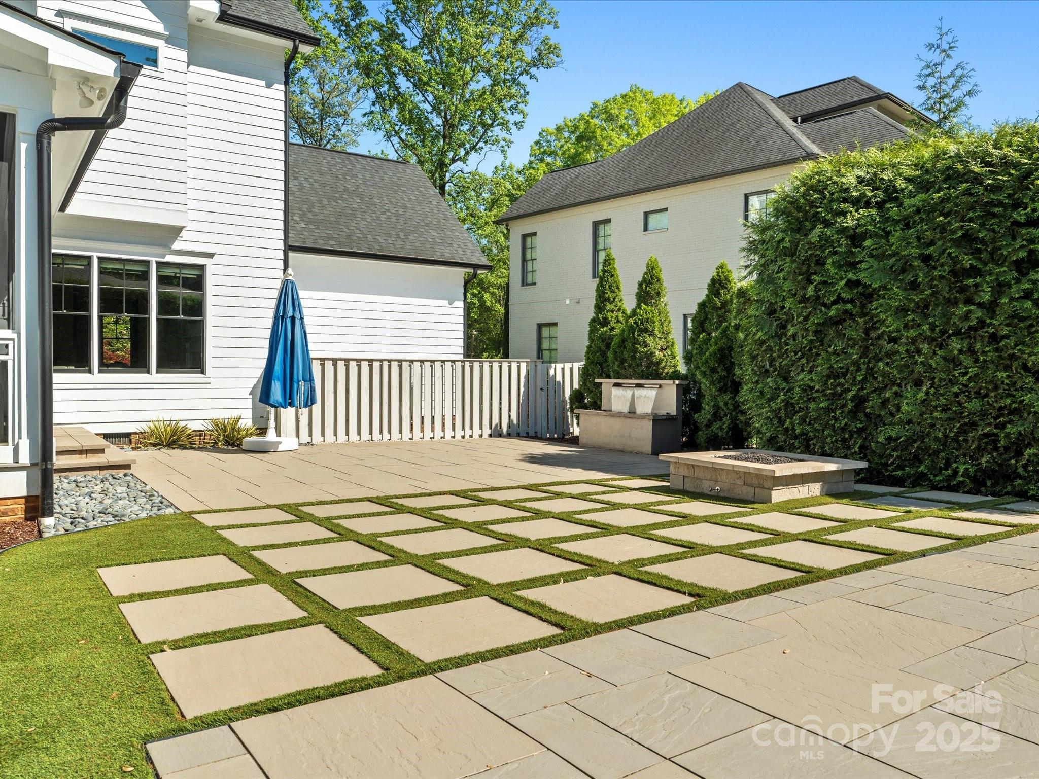 6700 Folger Drive Charlotte, NC 28270 - Photo 37 of 48 a view of a house with a patio and a yard