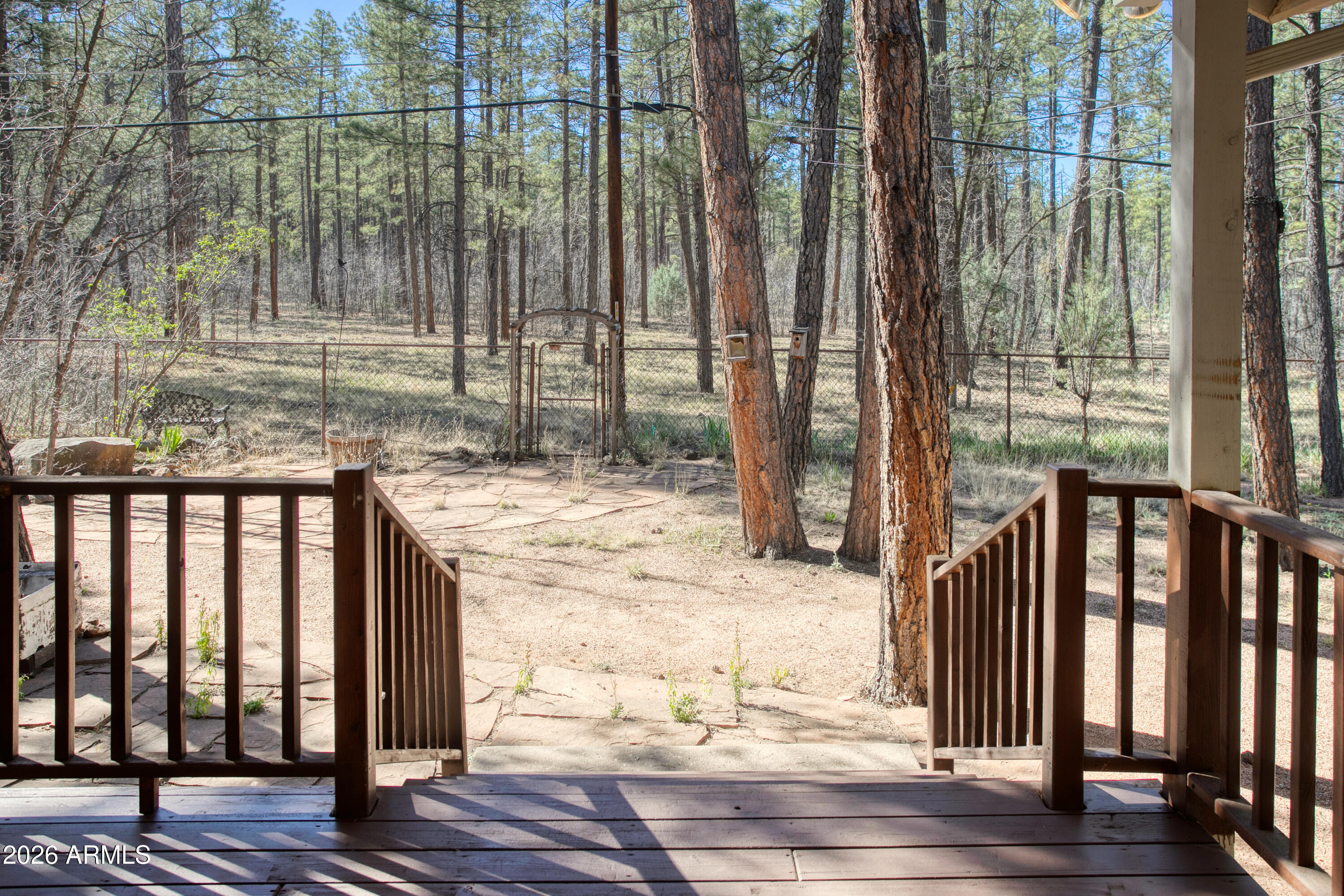 71 East Turkey Track Lane Pinetop, AZ 85935 - Photo 34 of 50 a view of balcony with wooden floor