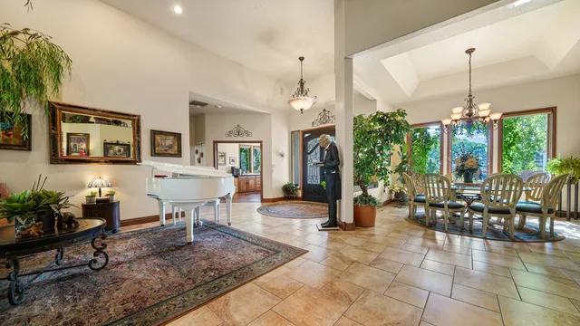 a kitchen with lots of counter top space