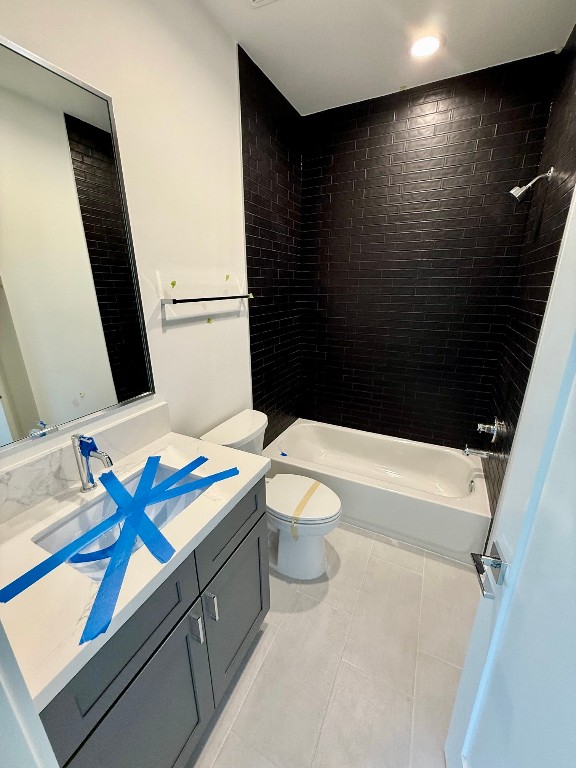 2630 Peckham Street Houston, TX 77098 - Photo 19 of 50 a bathroom with a sink a toilet and shower