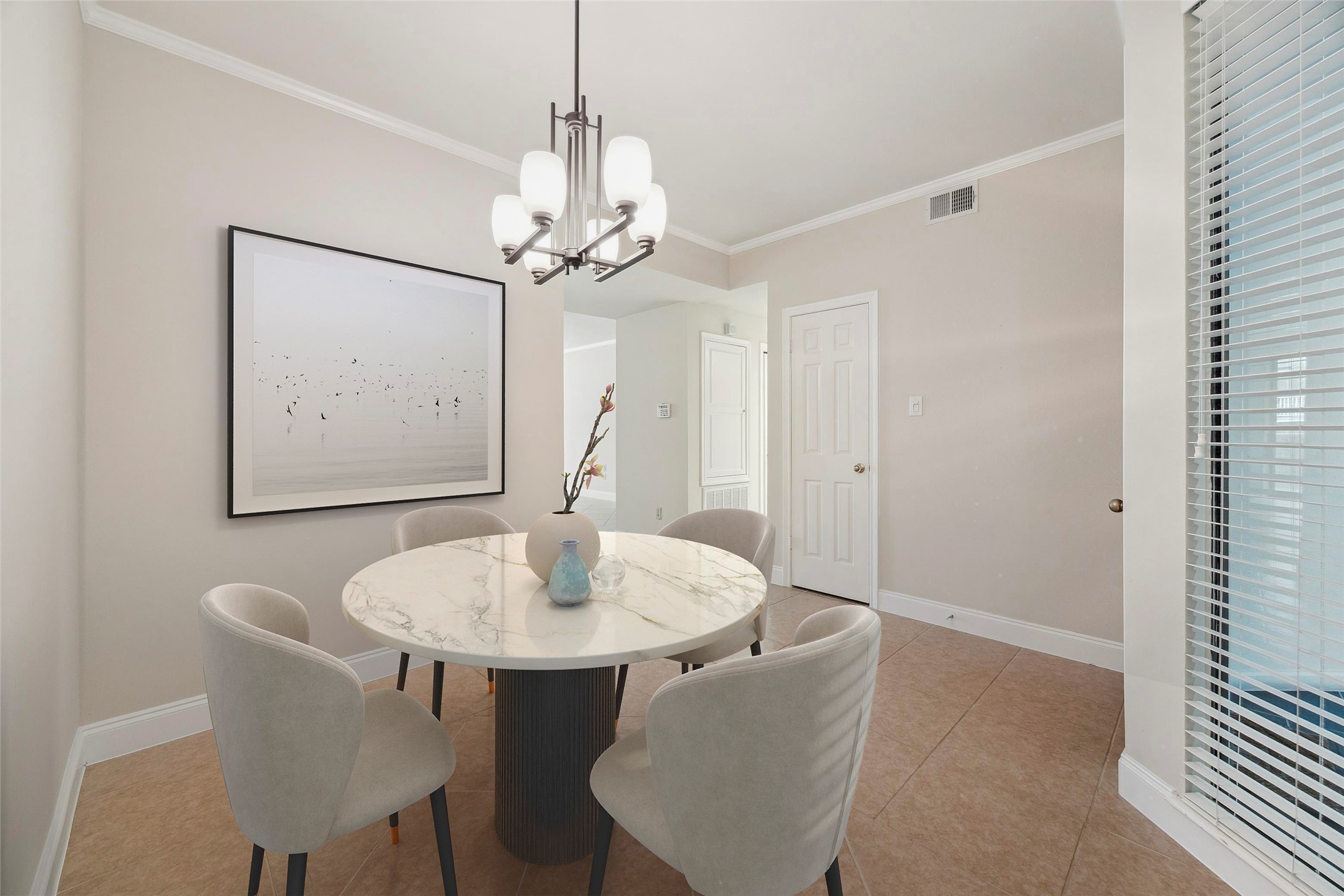 5220 Weslayan Street, Unit 109 Houston, TX 77005 - Photo 4 of 21 Separate dining room. Virtually Staged