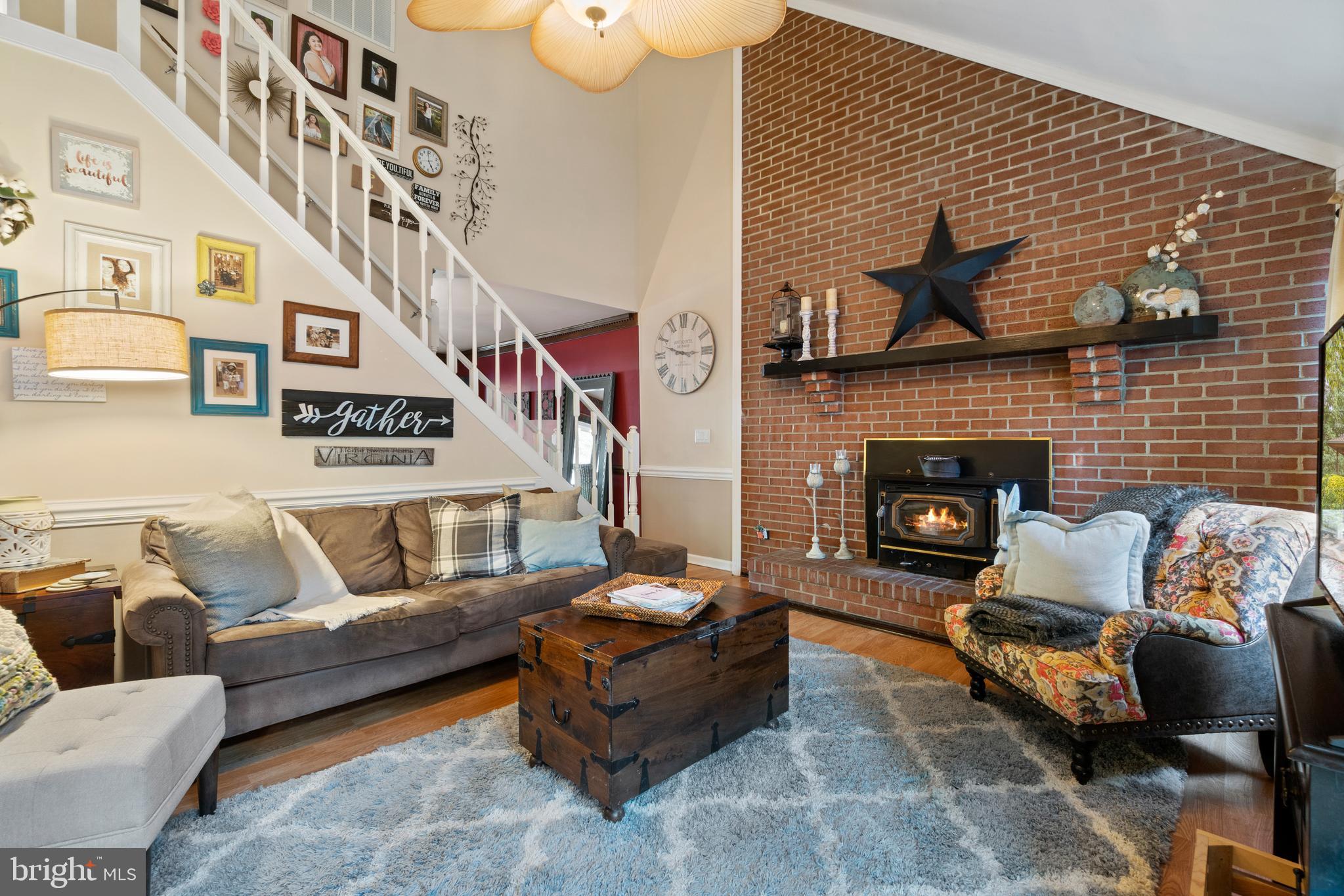 103 Gold Valley Road Locust Grove, VA 22508 - Photo 4 of 32 Living Room with Floor to Ceiling Fireplace!