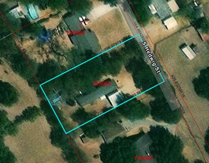 an aerial view of swimming pool