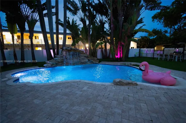 a view of outdoor space with seating area