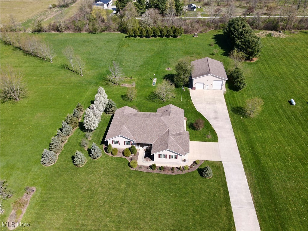 10323 Smith Road Litchfield, OH 44253 - Photo 3 of 50 Birds eye view of property featuring a rural view