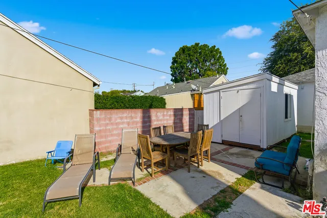 a view of an outdoor sitting area