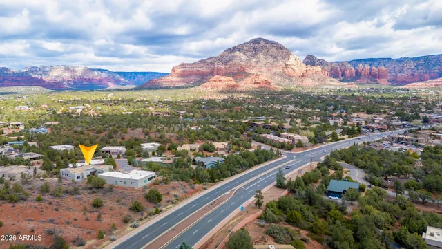 a view of a city with tall buildings
