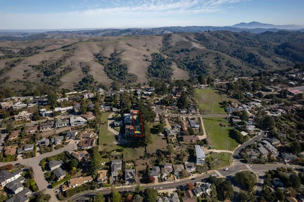 an aerial view of a city