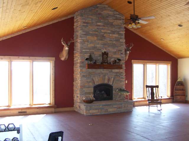 2287 West Hanover Road Hanover, IL 61041 - Photo 3 of 9 a living room with furniture and a fireplace
