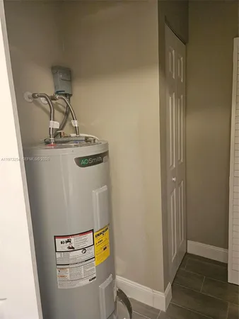 a room with storage and utility