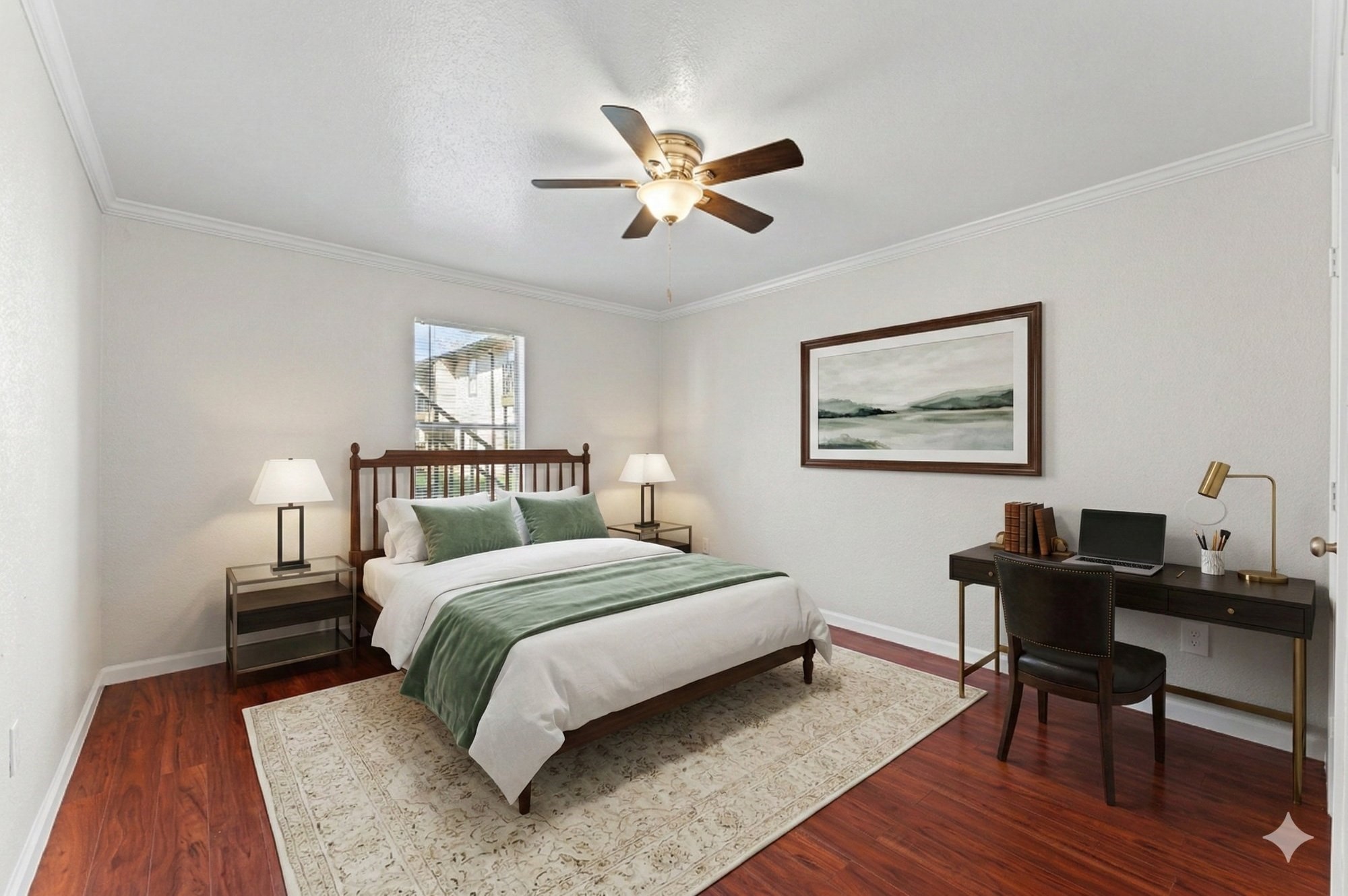 6161 Reims Road, Unit 1111 Houston, TX 77036 - Photo 12 of 19 a bedroom with a bed and a desk