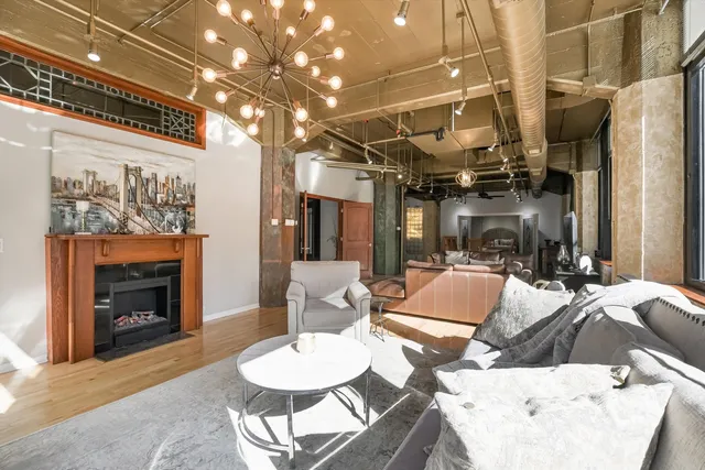 a outdoor space with furniture