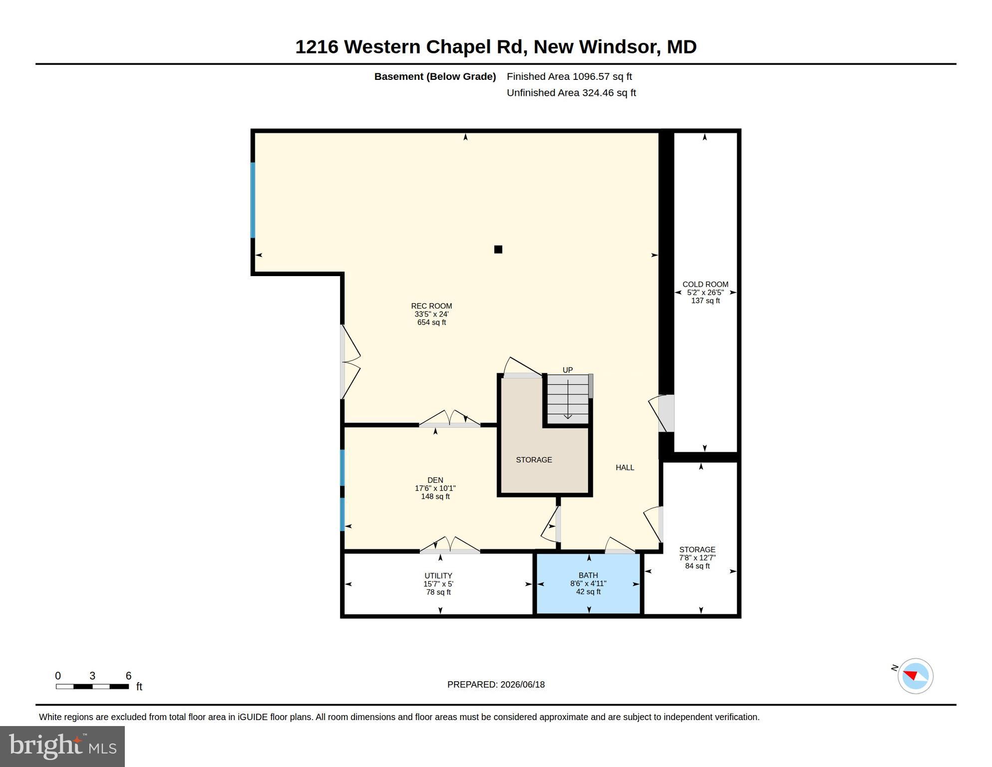 1216 Western Chapel Road New Windsor, MD 21776 - Photo 84 of 84 Basement - Floor Plan