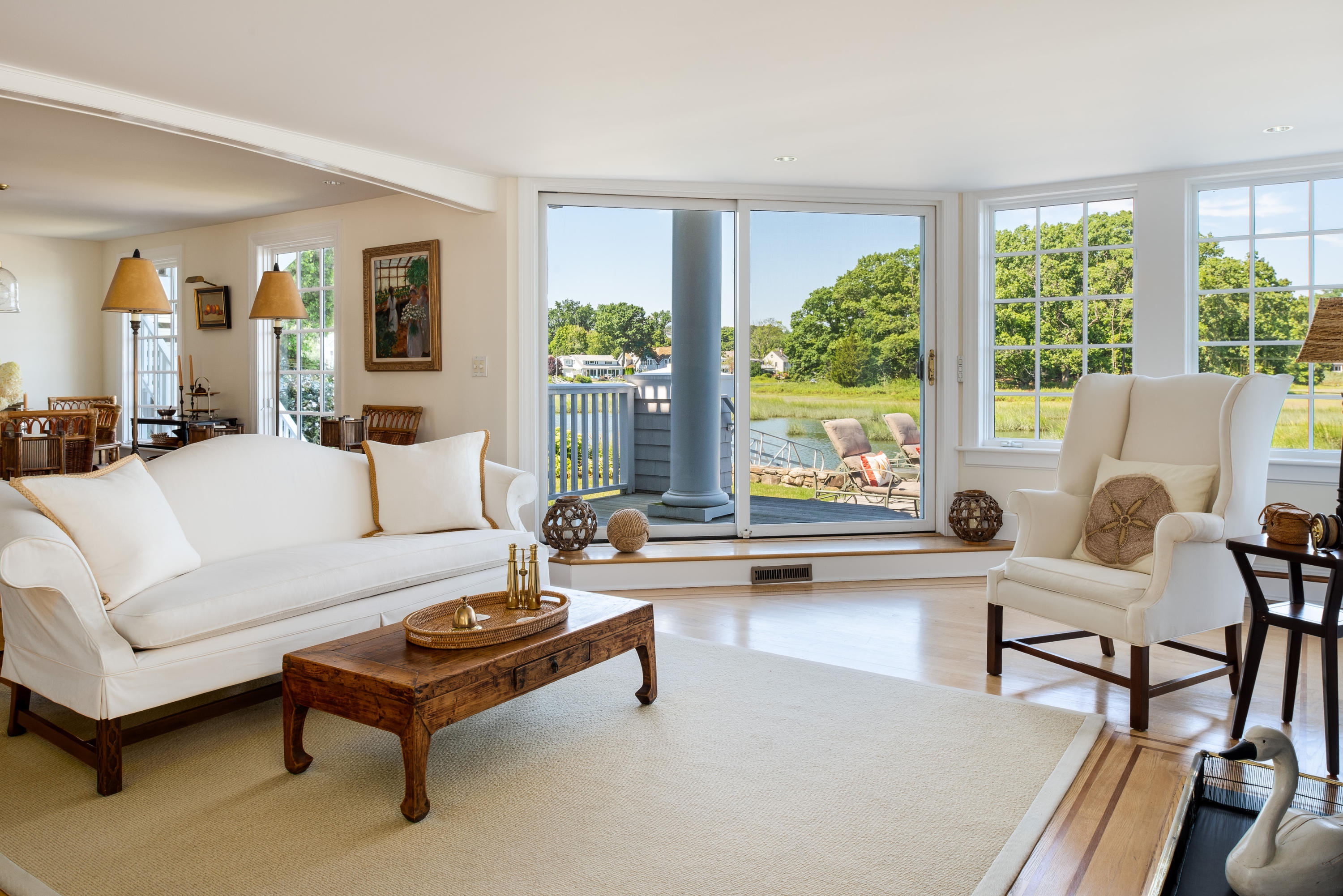 18 Pine Point Road Rowayton, CT 06853 - Photo 5 of 37 a living room with furniture and a large window