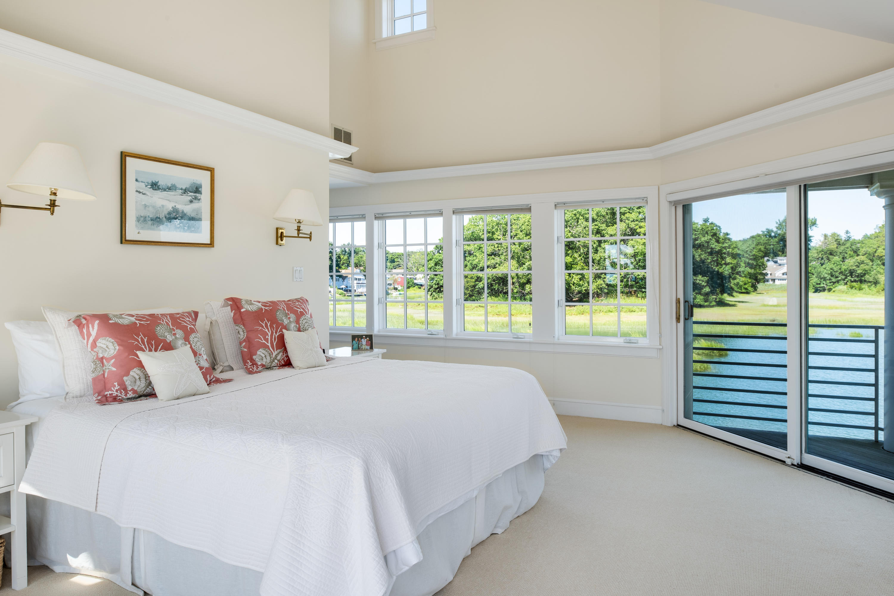 18 Pine Point Road Rowayton, CT 06853 - Photo 10 of 37 a bedroom with a large bed and a large window