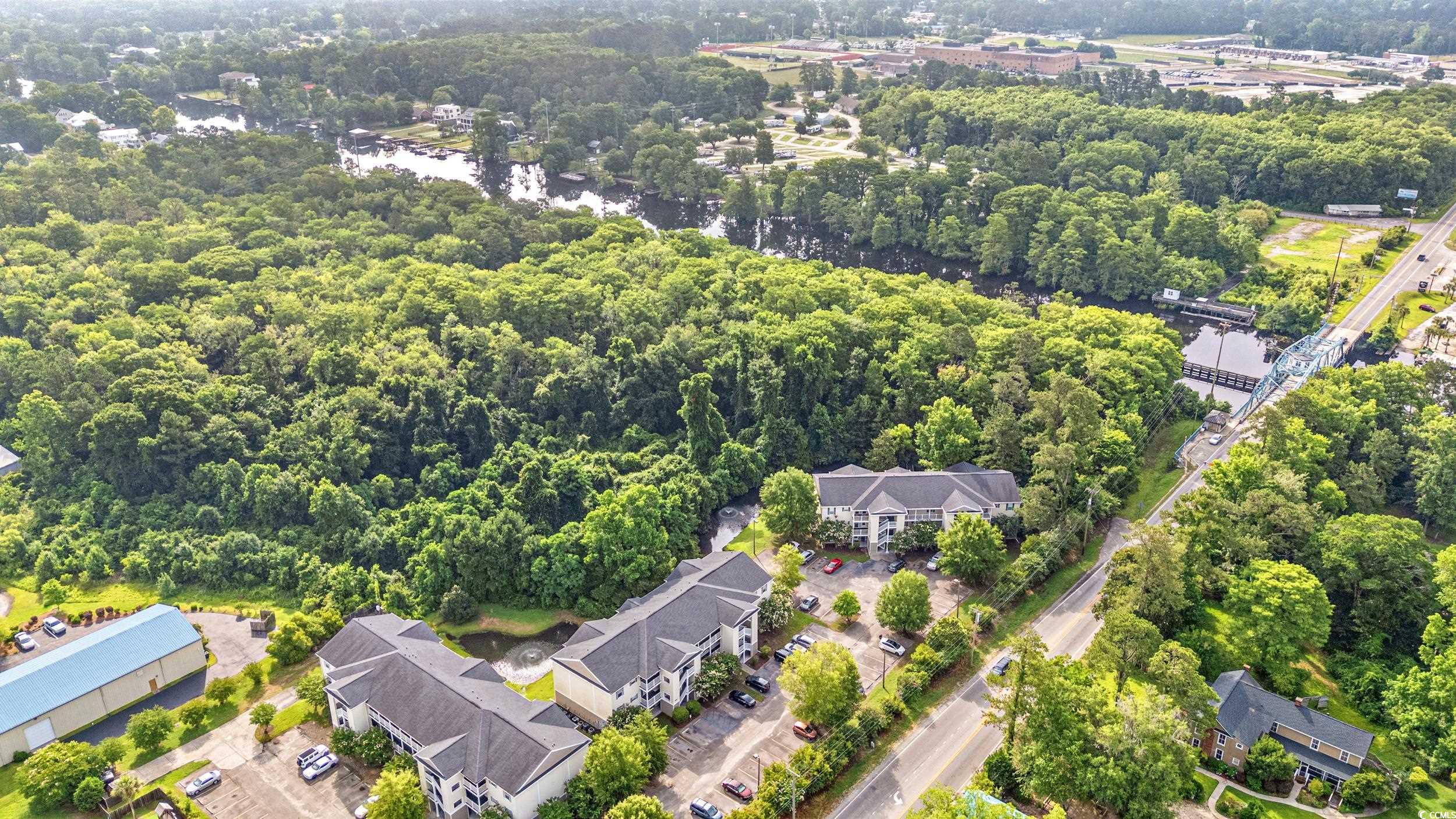 6016 Dick Pond Road, Unit 109 Myrtle Beach, SC 29588 - Photo 33 of 35 Aerial view of property's location featuring a hea