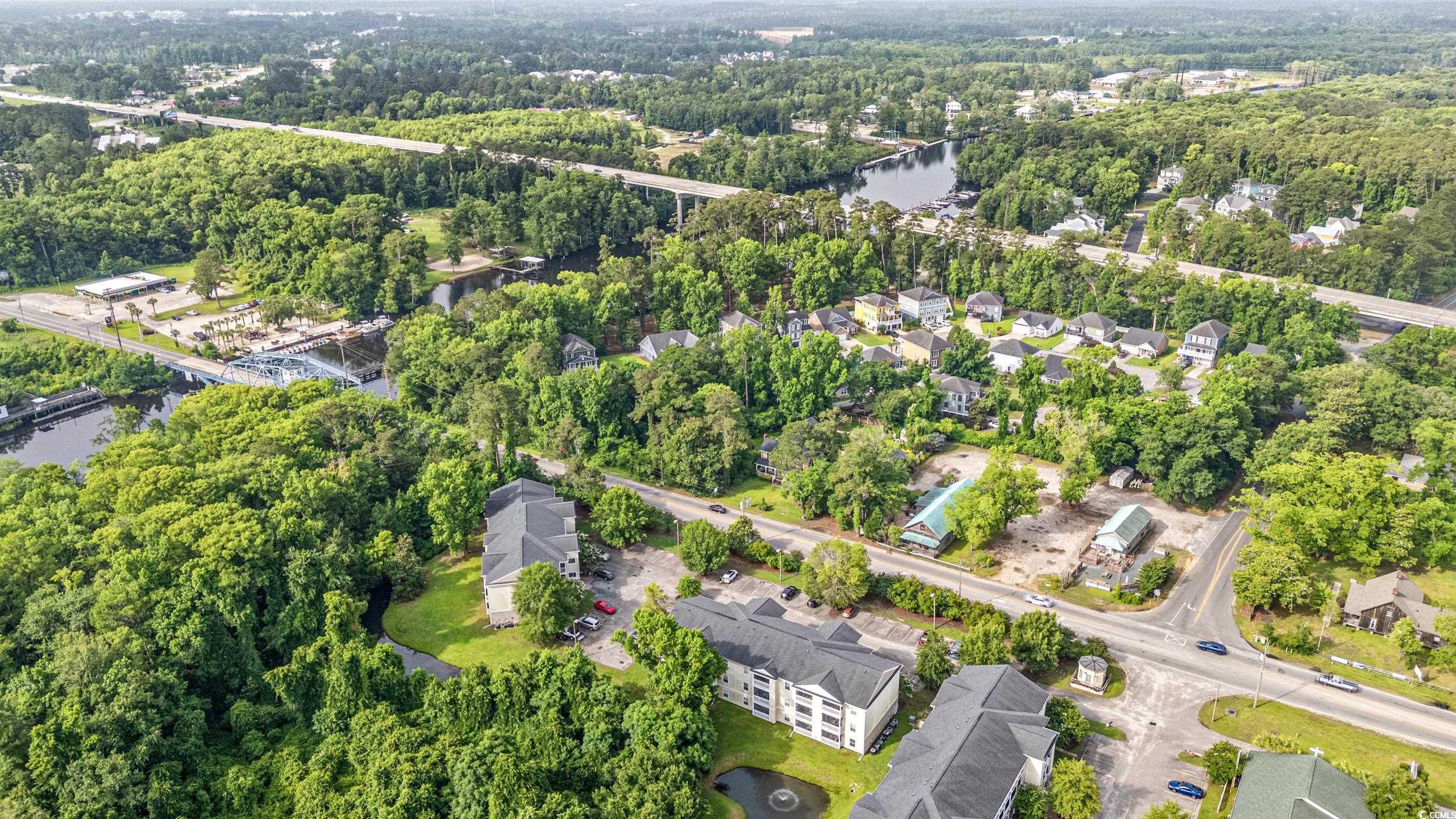 6016 Dick Pond Road, Unit 109 Myrtle Beach, SC 29588 - Photo 34 of 35 Aerial view of property's location with a nearby b