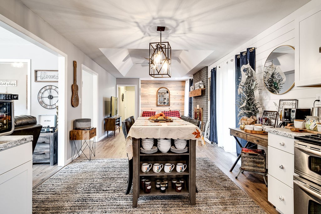 4468 Mt Zion Road Springfield, TN 37172 - Photo 14 of 48 a view of a dining room with furniture window and wooden floor
