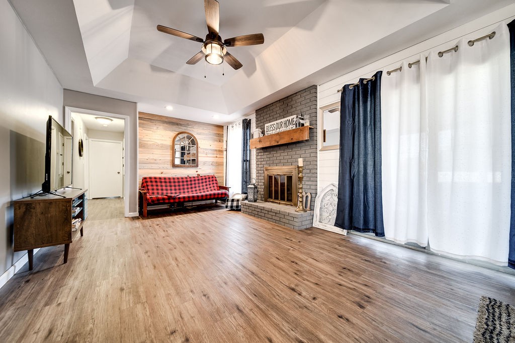 4468 Mt Zion Road Springfield, TN 37172 - Photo 8 of 48 a living room with furniture and a fireplace