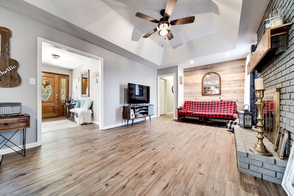 4468 Mt Zion Road Springfield, TN 37172 - Photo 9 of 48 a living room with furniture and a flat screen tv