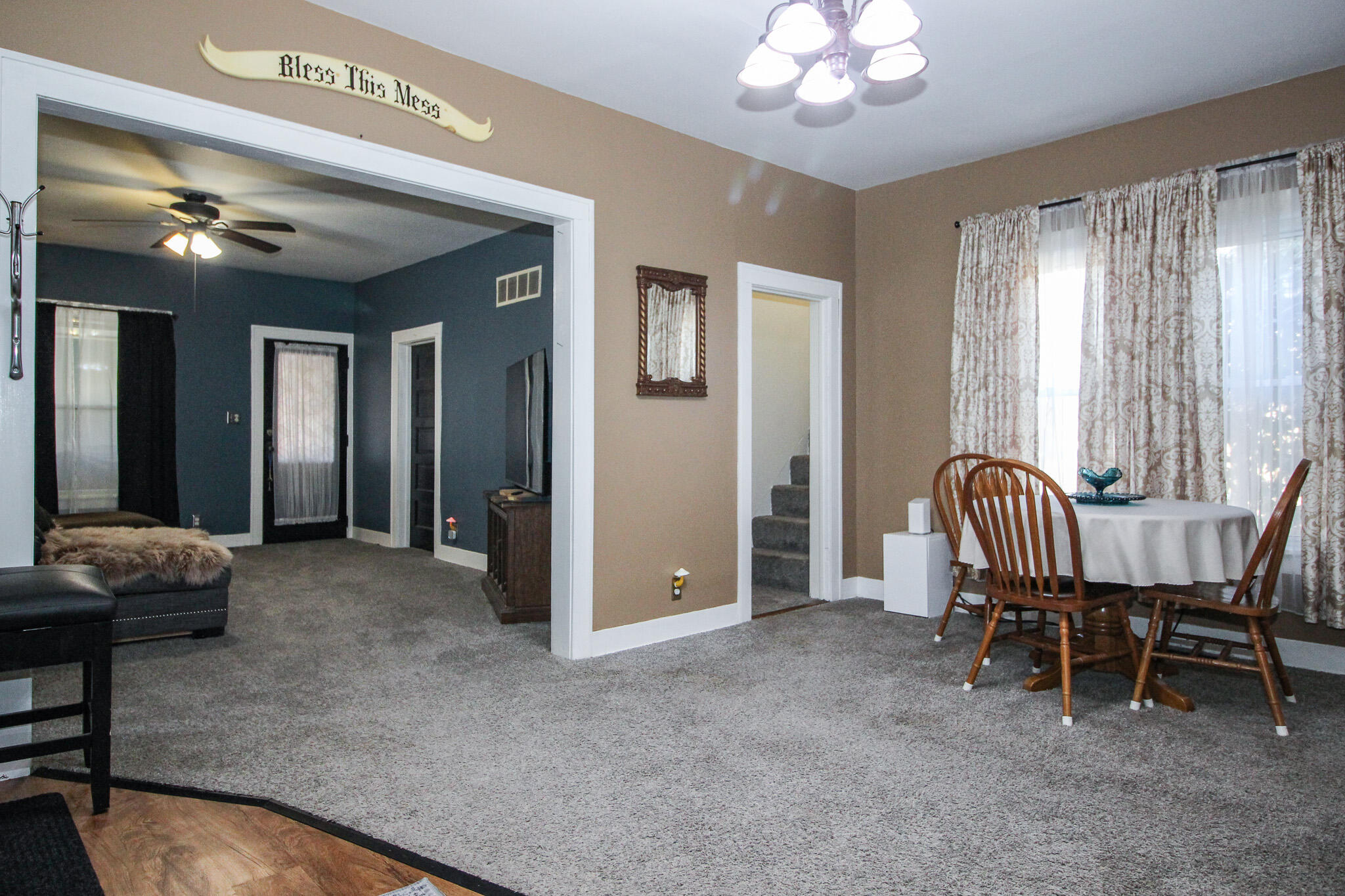1765 Tower Street Chesterton, IN 46304 - Photo 5 of 27 a view of a livingroom with furniture and chandelier