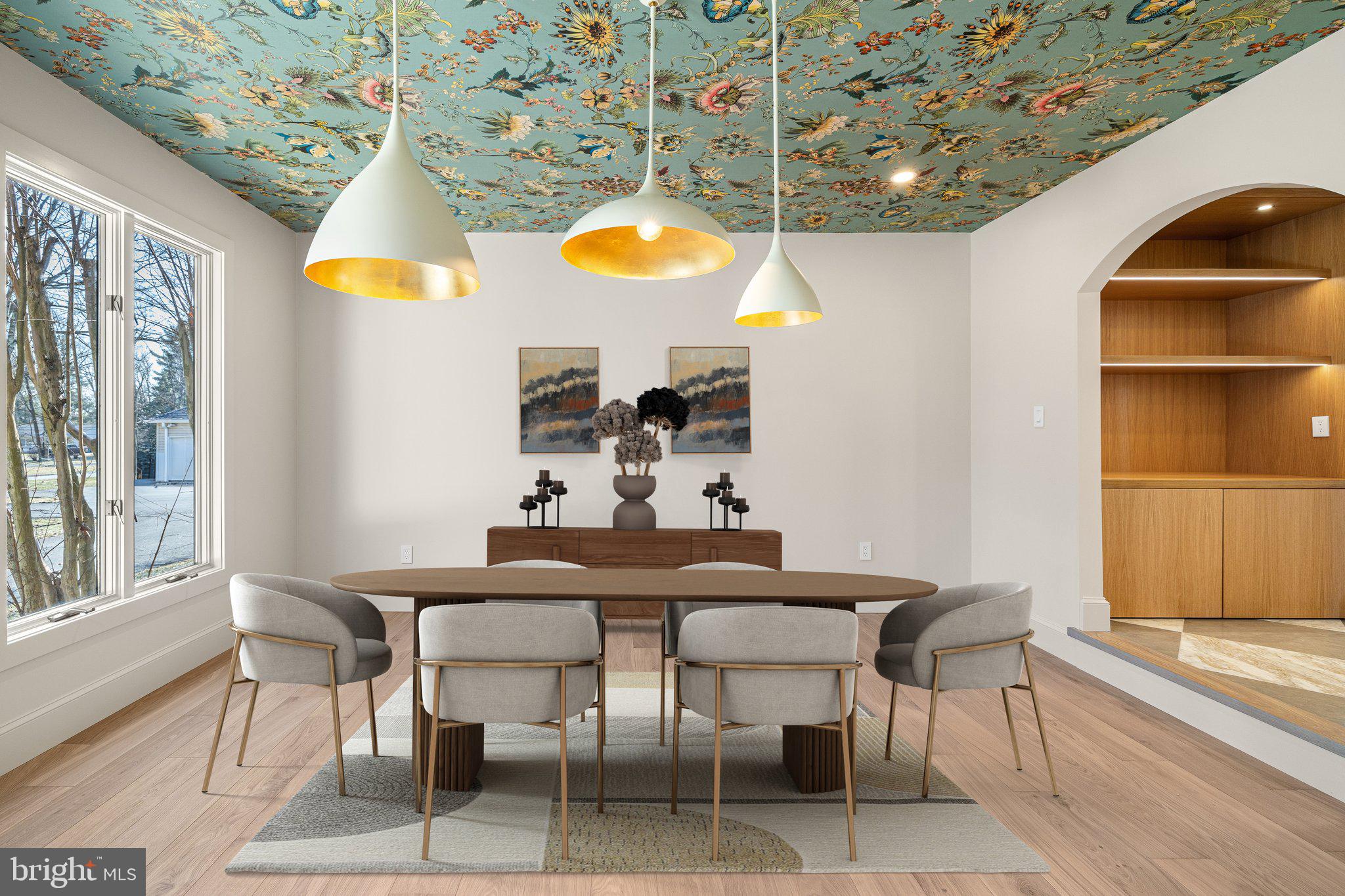 1555 Beechnut Circle Ambler, PA 19002 - Photo 12 of 58 a view of a dining room with furniture and chandelier
