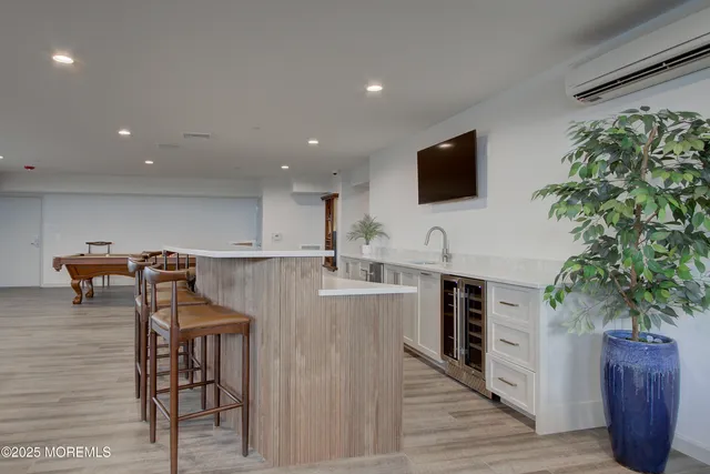 a kitchen with lots of counter top space