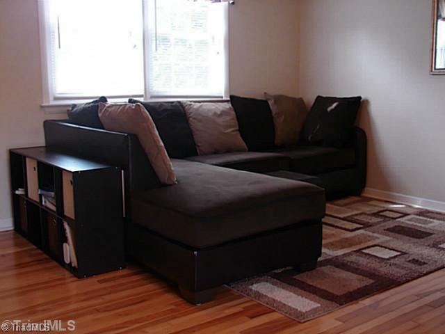 Living Room. Main level living room with hardwood floors