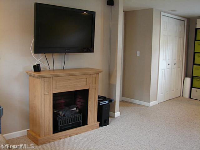 214 Farmstead Road King, NC 27021 - Photo 9 of 16 Den/Family/Great Room. Electric fireplace