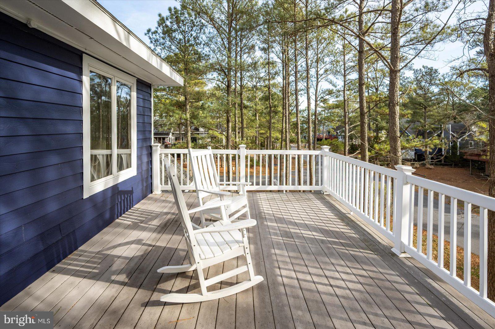 943 Pine Tree Lane Bethany Beach, DE 19930 - Photo 55 of 87 Balcony with peaceful nature views