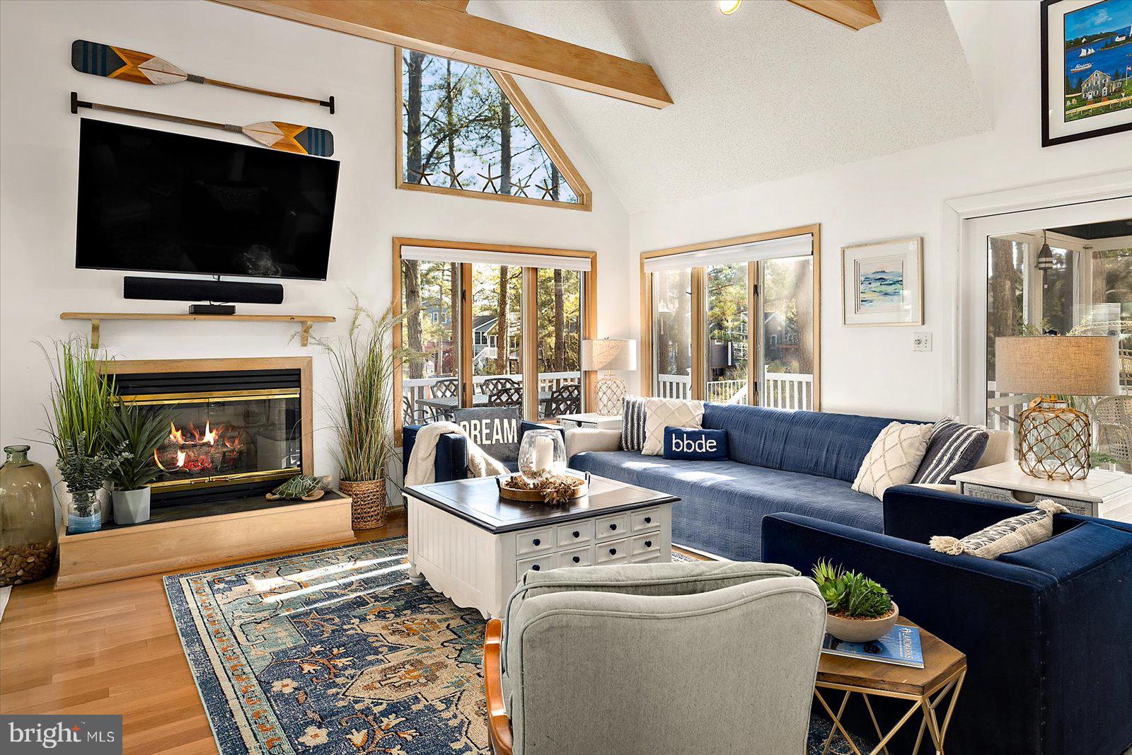 943 Pine Tree Lane Bethany Beach, DE 19930 - Photo 6 of 87 Cathedral ceilings with exposed beams