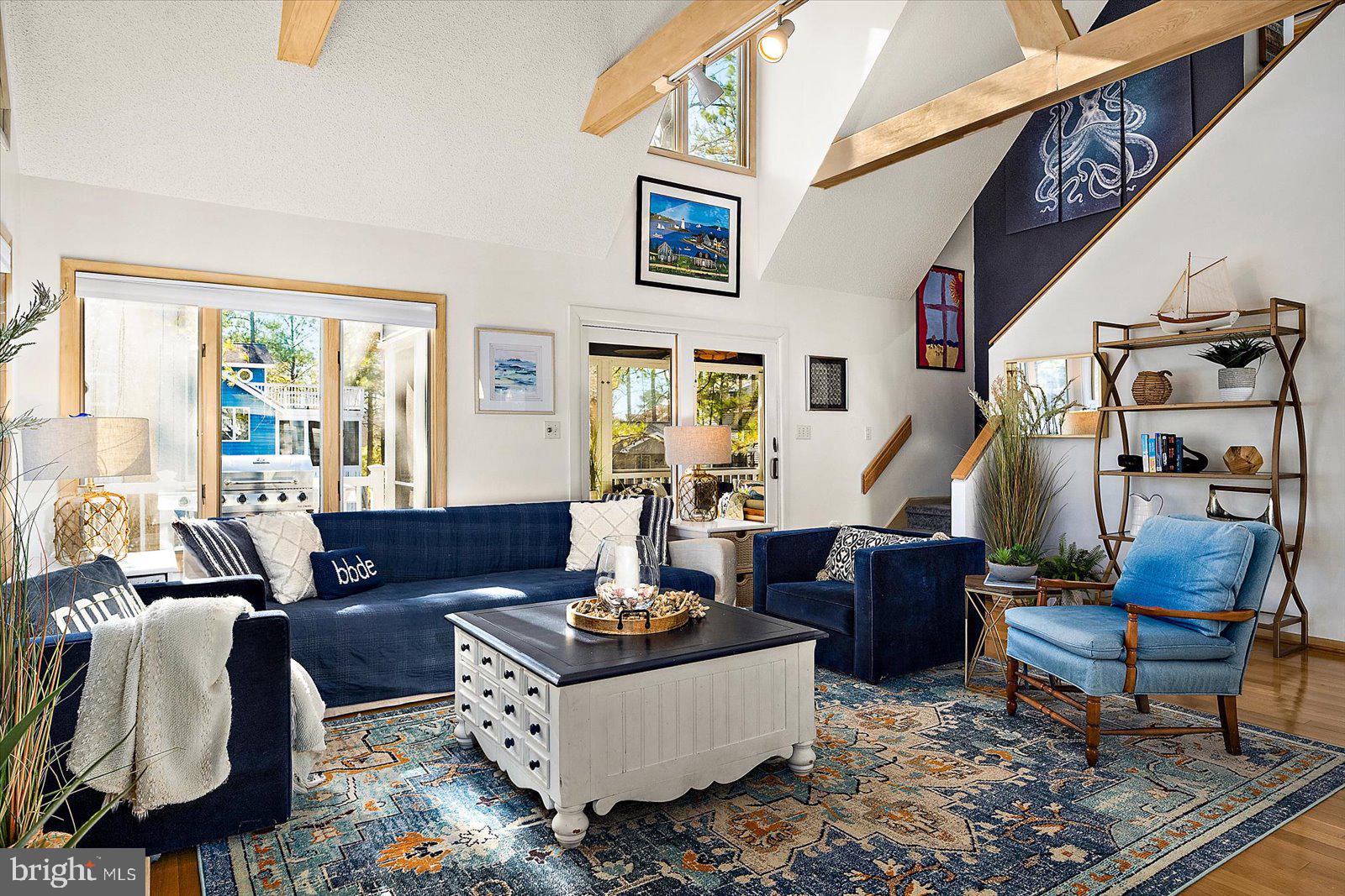 943 Pine Tree Lane Bethany Beach, DE 19930 - Photo 8 of 87 Family room with cathedral ceilings