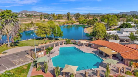 a view of a city with an ocean